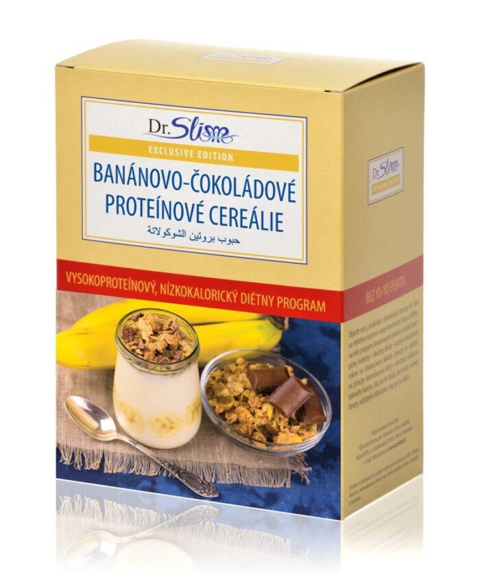 Banánovo-čokoládové proteinové cereálie