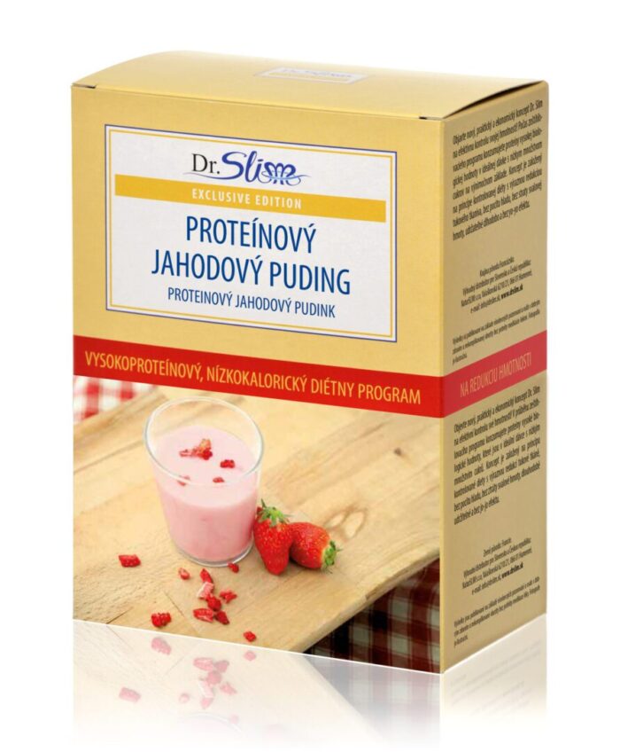 Proteinový jahodový pudink