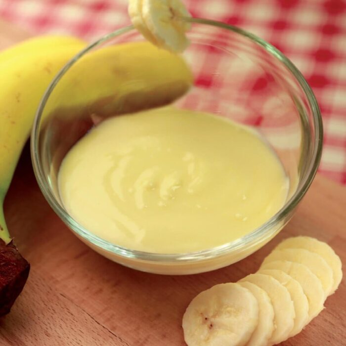 Banánový proteinový puding