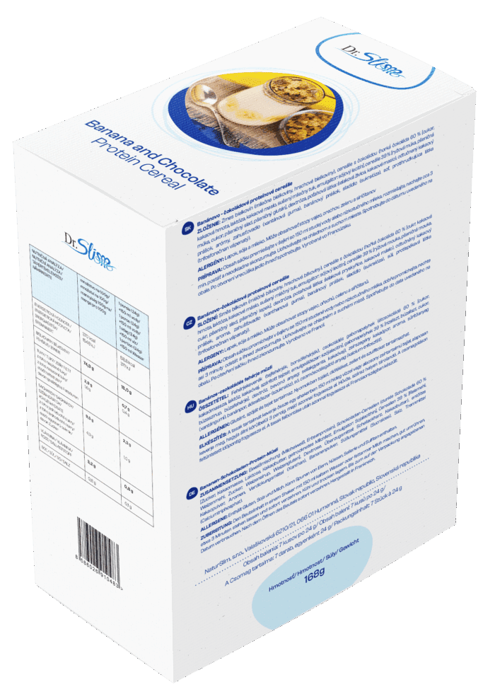 Banánovo-čokoládové proteinové cereálie