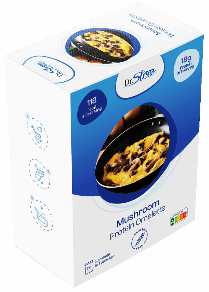 Hříbková proteinová omeleta
