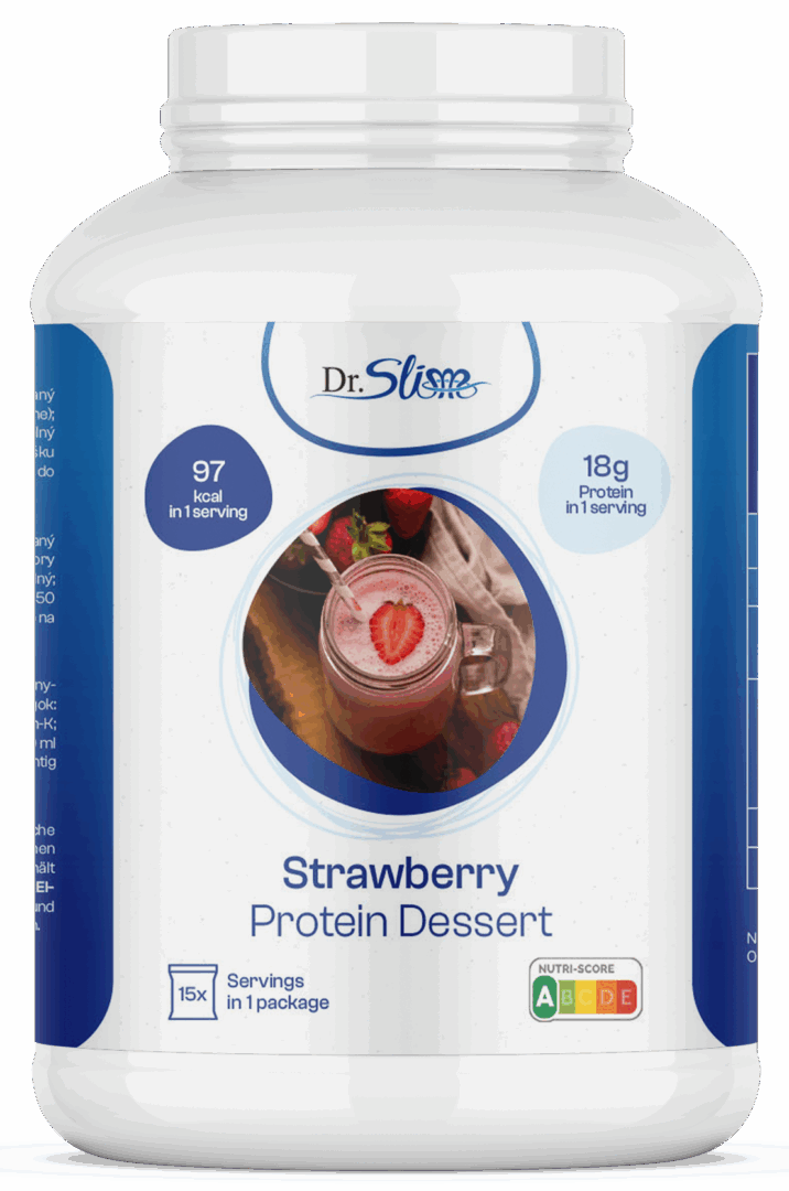 XXL 450 g Proteinový dezert s jahodami XXL 450 g Proteinový dezert s jahodami
