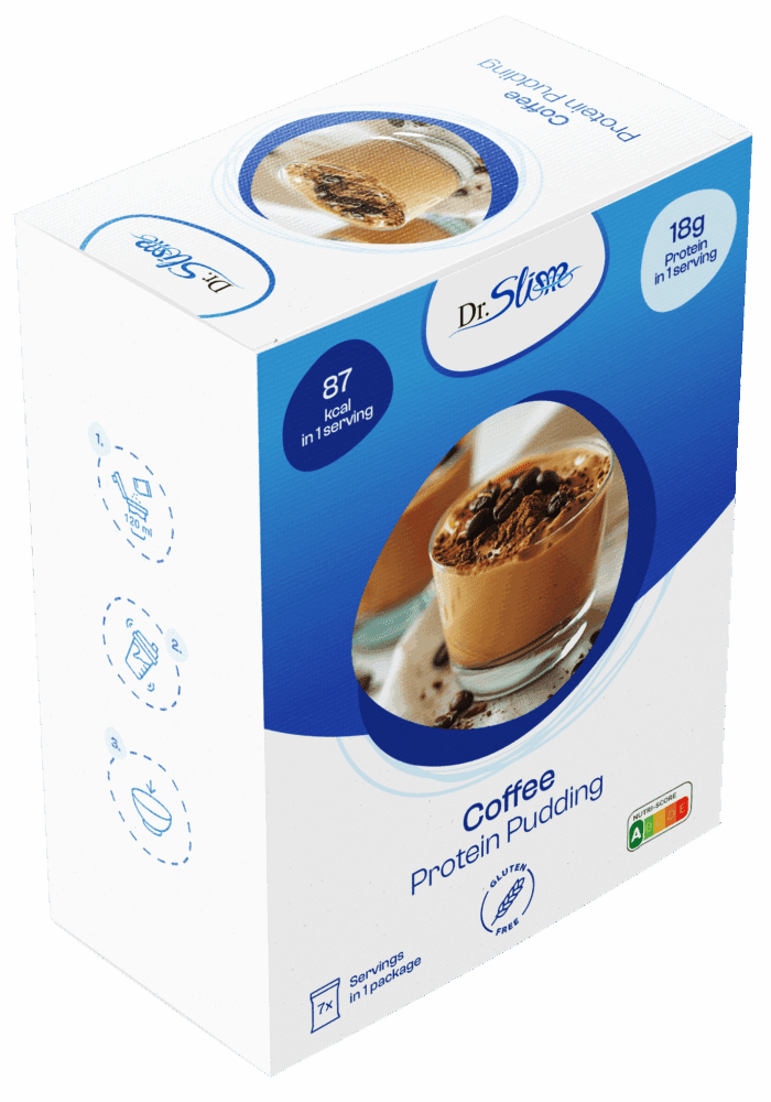 Proteinový kávový pudink