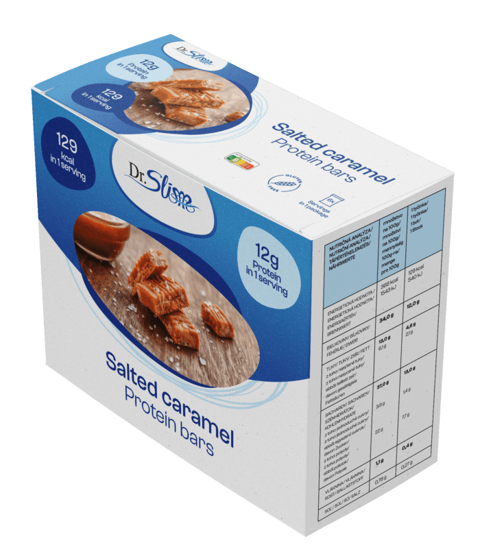 Karamelové proteinové tyčinky