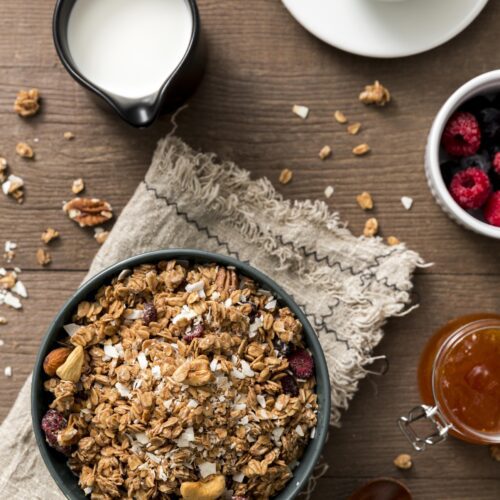 Müsli s čokoládou a karamelem XXL 450g box