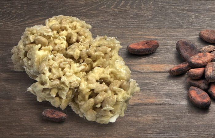 Proteinové hrudky z bílé čokolády