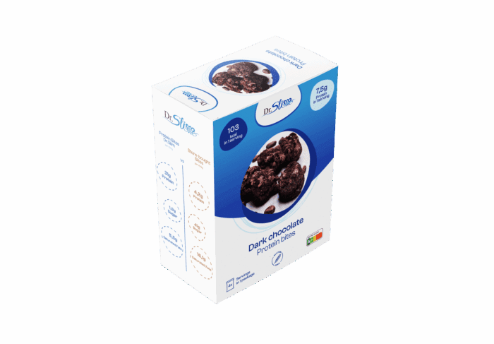 Proteinové hrudky z hořké čokolády